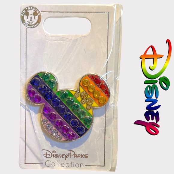 Disney Rainbow Mickey Mouse Pin - Picture 1 of 8